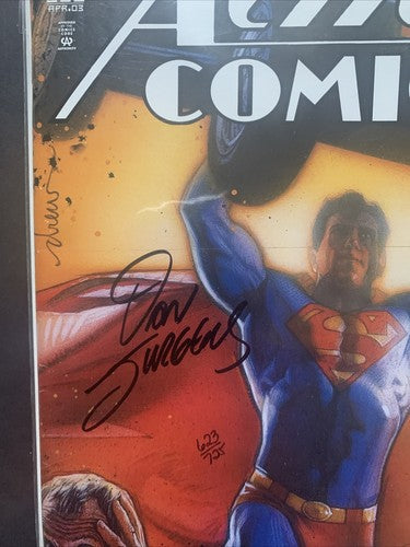 SUPERMAN ACTION COMICS #800 CERTIFICATE Coa DF DAN JURGENS SIGNED Mint Comic