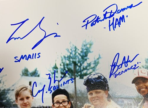 THE SANDLOT Movie Cast Signed 16x20 Photo Framed 8 Autograph Smalls Ham JSA COA