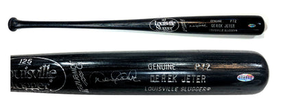 Derek Jeter Signed Game Issued P72 Block Letters Bat 1998 Auto Yankees STEINER