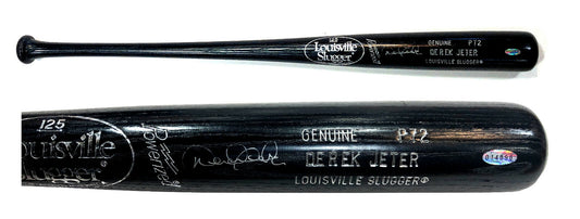Derek Jeter Signed Game Issued P72 Block Letters Bat 1998 Auto Yankees STEINER