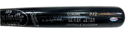 Derek Jeter Signed Game Issued P72 Block Letters Bat 1998 Auto Yankees STEINER