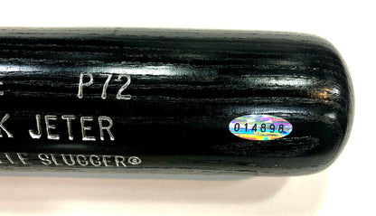 Derek Jeter Signed Game Issued P72 Block Letters Bat 1998 Auto Yankees STEINER
