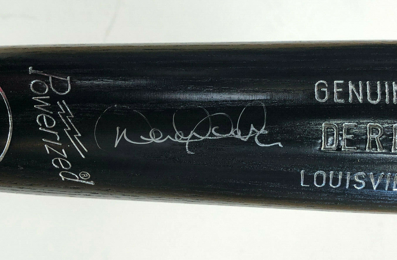 Derek Jeter Signed Game Issued P72 Block Letters Bat 1998 Auto Yankees STEINER