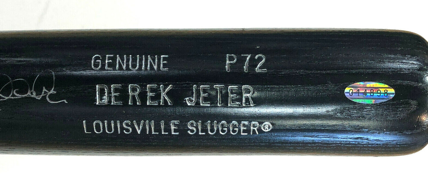 Derek Jeter Signed Game Issued P72 Block Letters Bat 1998 Auto Yankees STEINER