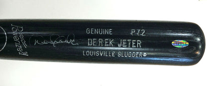Derek Jeter Signed Game Issued P72 Block Letters Bat 1998 Auto Yankees STEINER