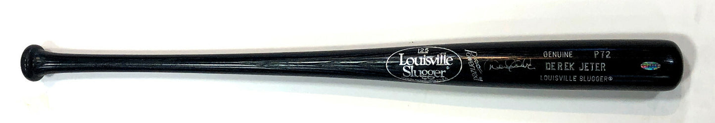Derek Jeter Signed Game Issued P72 Block Letters Bat 1998 Auto Yankees STEINER
