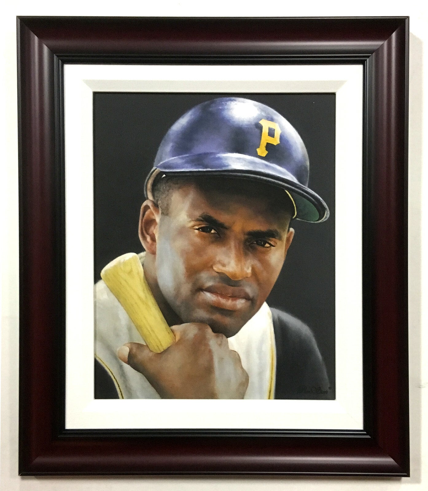 Roberto Clemente Pittsburgh Pirates 11x14 Giclee Painting Canvas Ron Stark