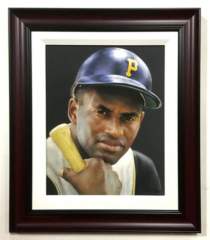Roberto Clemente Pittsburgh Pirates 11x14 Giclee Painting Canvas Ron Stark