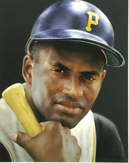 Roberto Clemente Pittsburgh Pirates 11x14 Giclee Painting Canvas Ron Stark