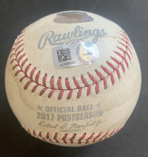 Gary Sanchez MLB Game Used Post Season Baseball 2017 Yankees vs Astros Steiner