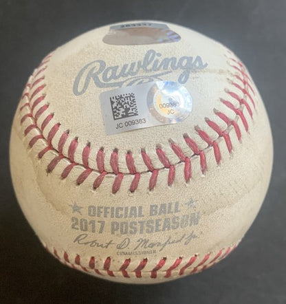 Gary Sanchez MLB Game Used Post Season Baseball 2017 Yankees vs Astros Steiner