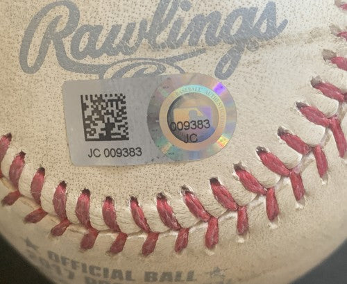 Gary Sanchez MLB Game Used Post Season Baseball 2017 Yankees vs Astros Steiner