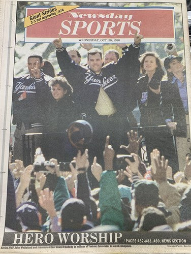 3 NEW YORK YANKEES 1996 WORLD SERIES NEW YORK NEWSDAY NEWSPAPERS