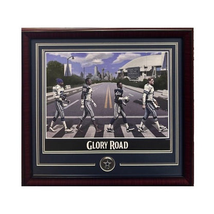 Cowboys Glory Road 16x20 Lithograph Photo Framed Texas Stadium Aikman Smith