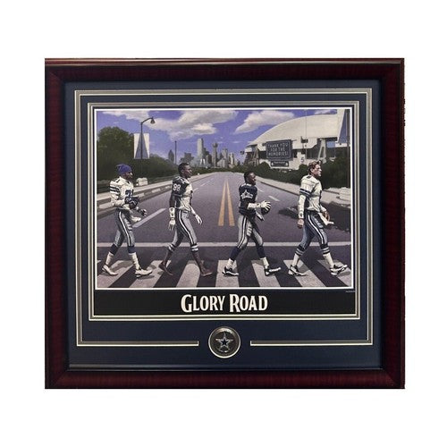 Cowboys Glory Road 16x20 Lithograph Photo Framed Texas Stadium Aikman Smith