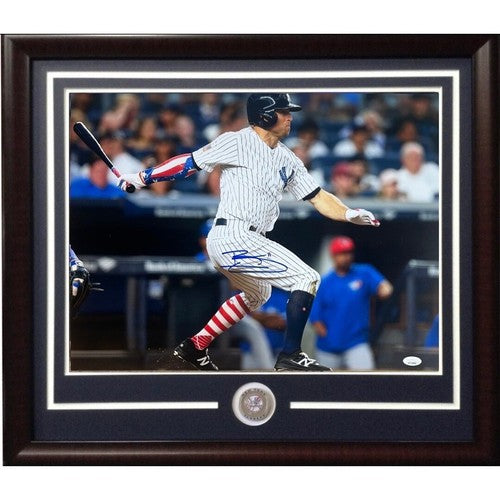 Brett Gardner Signed 16x20 4th Of July Photo Framed Ny Yankees Autograph JSA Coa