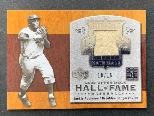 2005 Upper Deck Jackie Robinson Hall of Fame Game Used Jersey Pants  /15 Mint