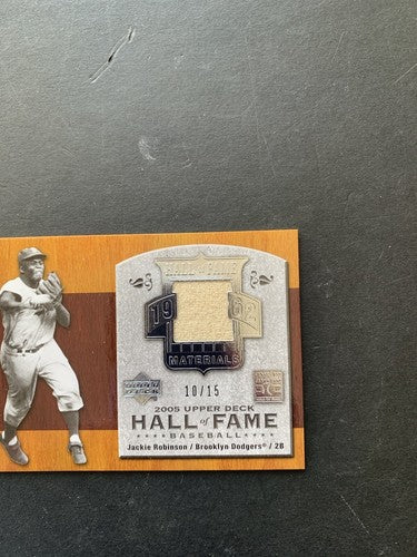 2005 Upper Deck Jackie Robinson Hall of Fame Game Used Jersey Pants  /15 Mint