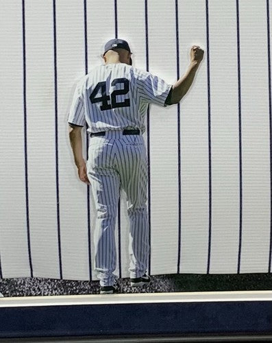 Mariano Rivera Signed Hof 2019 10 Stat Auto Yankees Jersey 3D Framed Steiner COA