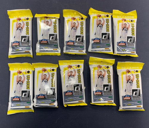 2021-22 Donruss Basketball Lot of 10 Sealed FAT PACKS 30 cards per pack Mint