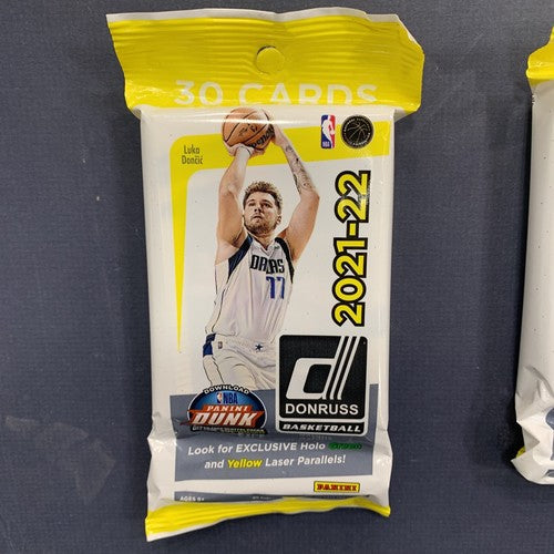 2021-22 Donruss Basketball Lot of 10 Sealed FAT PACKS 30 cards per pack Mint