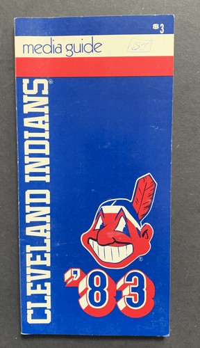 1983 Cleveland Indians Media Guide Program Chief Wahoo Julio Franco Rookie Year