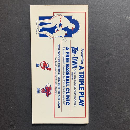 1983 Cleveland Indians Media Guide Program Chief Wahoo Julio Franco Rookie Year