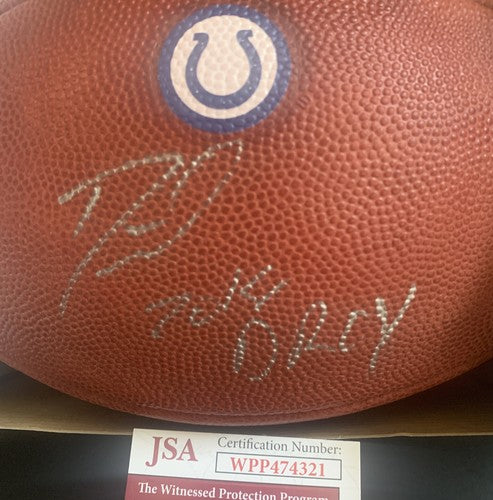 Darius Leonard Indianapolis Colts Signed Nfl Duke Football Droy 2018 Auto Jsa