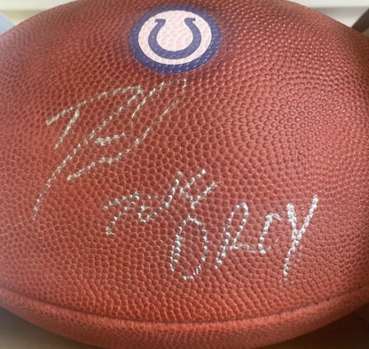 Darius Leonard Indianapolis Colts Signed Nfl Duke Football Droy 2018 Auto Jsa