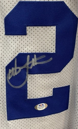 Christian Laettner Signed #32 White Duke NCAA Jersey Autograph PSA Coa Certified