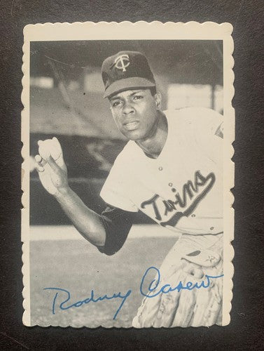1969 Topps Deckle Edge Baseball Card #12 Rod Carew Twins Nm Hof