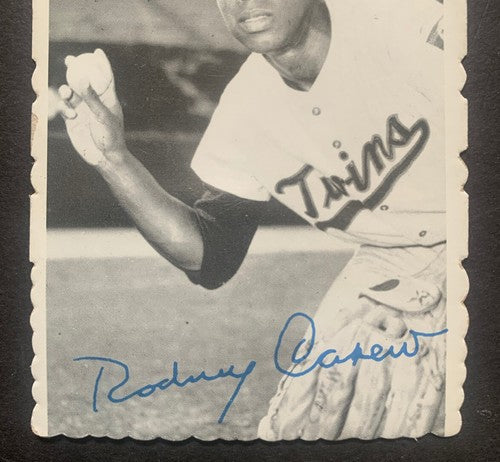 1969 Topps Deckle Edge Baseball Card #12 Rod Carew Twins Nm Hof