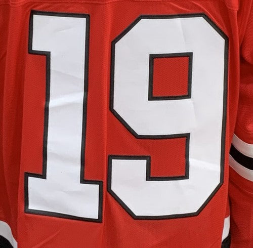 Jonathan Toews Chicago Blackhawks Size L Captain Reebok Jersey NHL Licensed