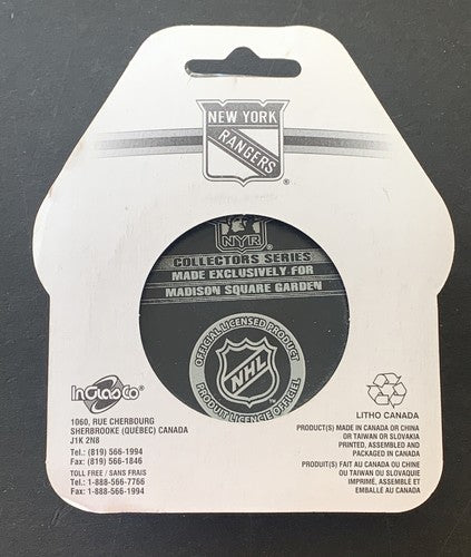 Adam Graves Retirement Night Puck 2009 NY Rangers #9 Madison Square Garden NEW