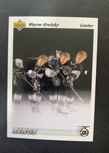 1991-92  Upper Deck Wayne Gretzky Los Angeles Kings 3 Card Lot # 437 13 621 Mint