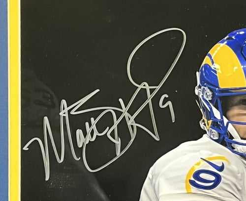 Matt Stafford Cooper Kupp LA Rams Signed 16x20 Photo Framed SB Auto Fanatics