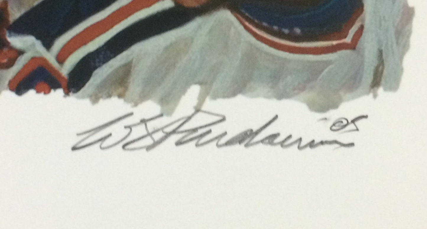 1994 stanley cup Ny Rangers Lithograph PHOTO Signed bill purdom Mark Messier Le