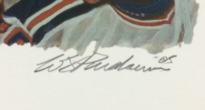 1994 stanley cup Ny Rangers Lithograph PHOTO Signed bill purdom Mark Messier Le