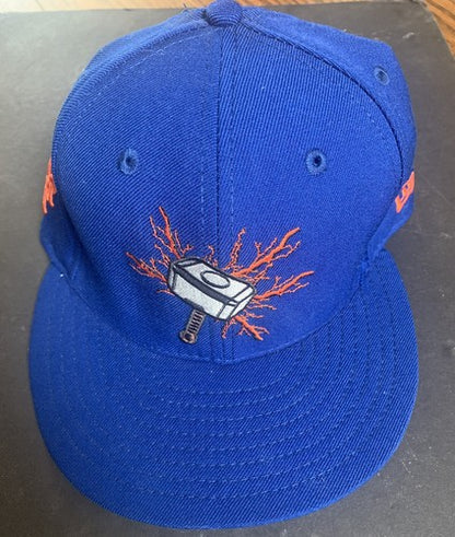 NY Mets Thor Lightning Marvel New Era 5950 Hat 7 1/8 noah syndergaard New mint
