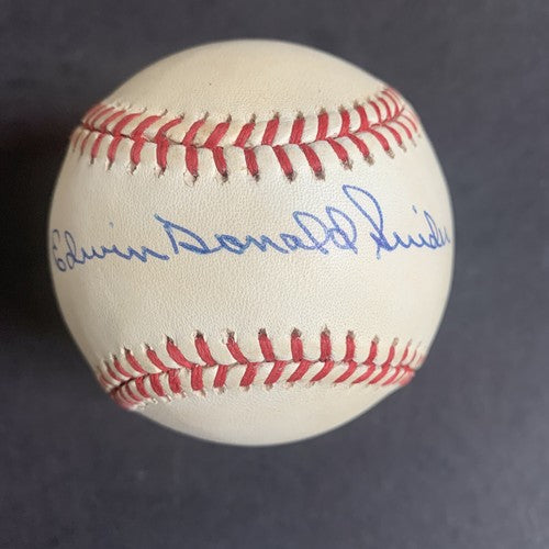 Duke Edwin Donald Snider Full Name Signed N.L Baseball HOF Psa COA Dodgers