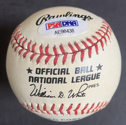 Duke Edwin Donald Snider Full Name Signed N.L Baseball HOF Psa COA Dodgers