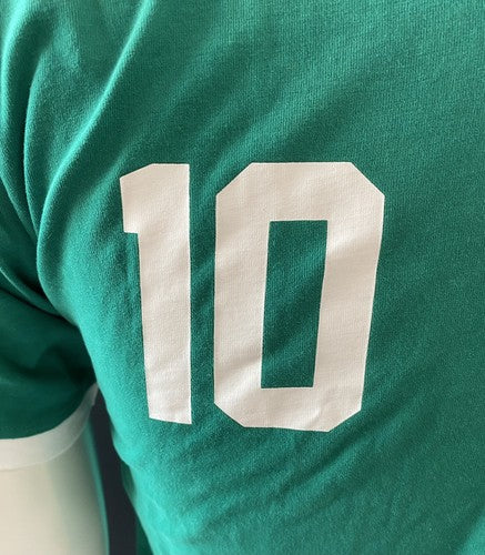Pele Signed  New York Cosmos Green Jersey #10 Vintage Autograph Beckett Bas Coa