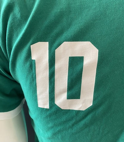 Pele Signed  New York Cosmos Green Jersey #10 Vintage Autograph Beckett Bas Coa
