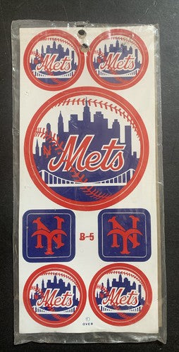 1968 NEW YORK Mets MLB BASEBALL STICKERS Sticker Set Sealed MEYERCORD Shea