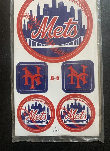 1968 NEW YORK Mets MLB BASEBALL STICKERS Sticker Set Sealed MEYERCORD Shea