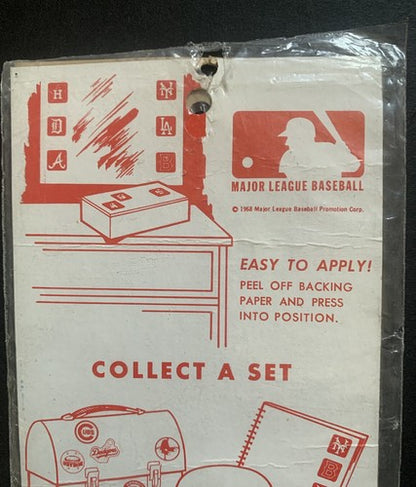 1968 NEW YORK Mets MLB BASEBALL STICKERS Sticker Set Sealed MEYERCORD Shea