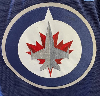 Andrew Ladd Authentic Reebok Winnipeg Jets Blue Jersey NHL Official Stitched L