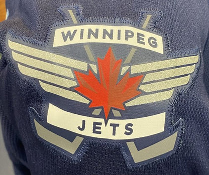 Andrew Ladd Authentic Reebok Winnipeg Jets Blue Jersey NHL Official Stitched L
