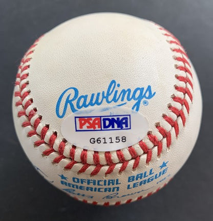 Billy Martin & Whitey Ford Yankees Signed Official A.L Baseball autograph PSA