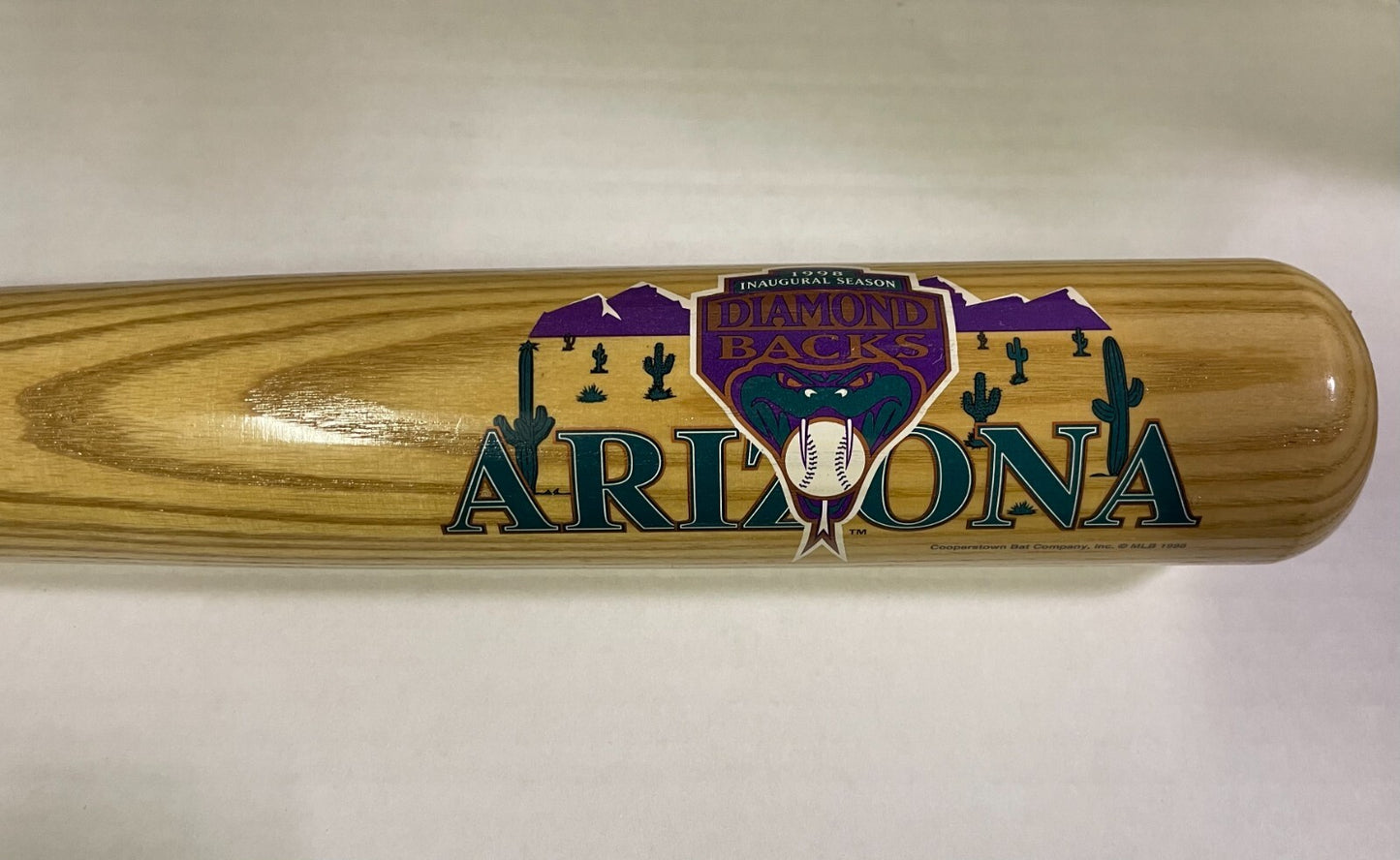 1998 Arizona Diamondbacks Inaugural Season Cooperstown MLB Team Series Bat
